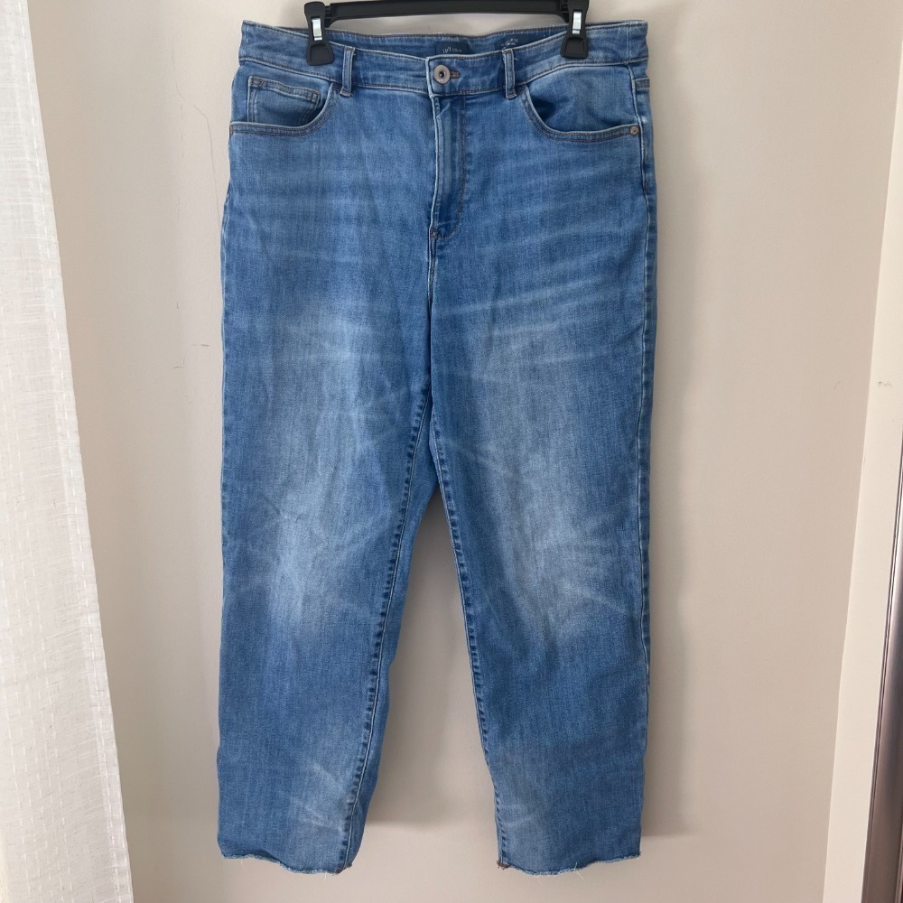 Jill Jill Denim High-Rise Straight Leg Jeans Light Wash‎ Women's Size 12